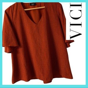 Vici Dolls Gorgeous Short Sleeve Blouse